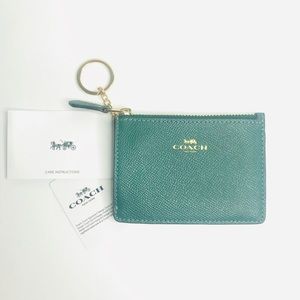 Coach Mini Skinny ID Case in Crossgrain Leather